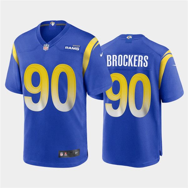 Men Los Angeles Rams #90 Michael Brockers Nike Royal Player Game NFL Jersey